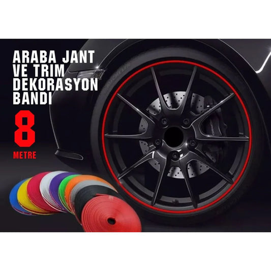 Araba Jant ve Trim Dekorasyon Bandı Jant Şeridi